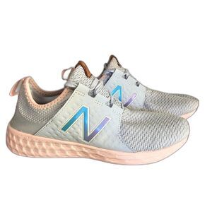 New Balance Fresh Foam Cruz V1 Womens 8.5 Gray Pink Running Shoes Athleisure